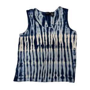 Xhilaration Tie Dye Blue Tank Top Y2K Streetwear Boho Women's Medium Vintage